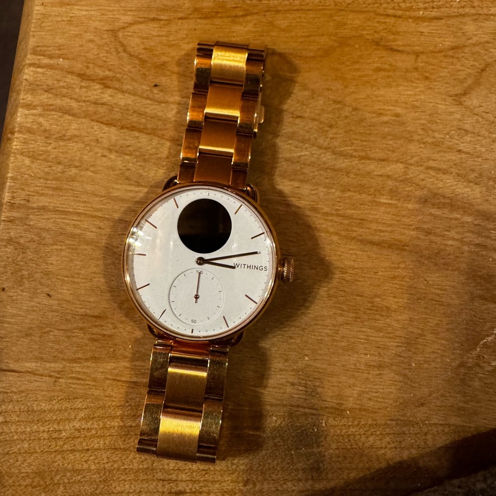 Withings Gold and White Women's Watch